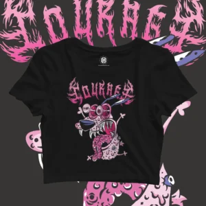 Courage the cowardly dog crop top