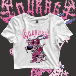 Courage the cowardly dog crop top